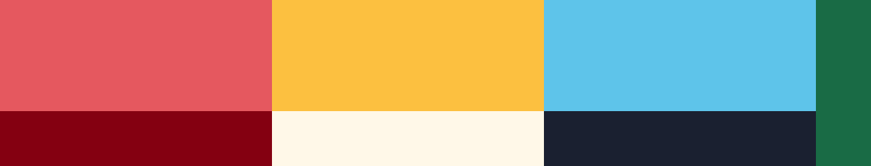 Bright colour palette